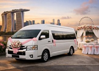 Wedding Guest Transport with 13 Seater Maxicab in Singapore 13 seater maxicab