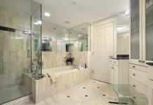 What Shower Designs Do Madison General Contractors Use for Simplicity modern shower remodel