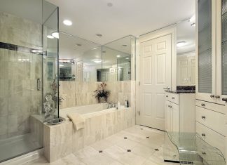 What Shower Designs Do Madison General Contractors Use for Simplicity modern shower remodel