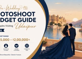 Pre-Wedding Photoshoot Budget Guide for Couples Visiting Udaipur (2026) best places for your pre-wedding shoot in Udaipur